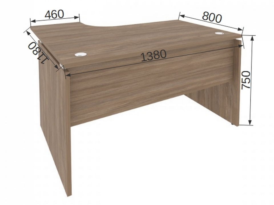 Офисная мебель для персонала ONIX O.SA-3R Стол эргономичный правый