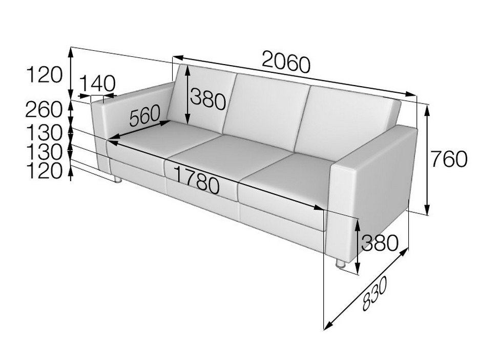 Диван офисный ОФИС - вид 7