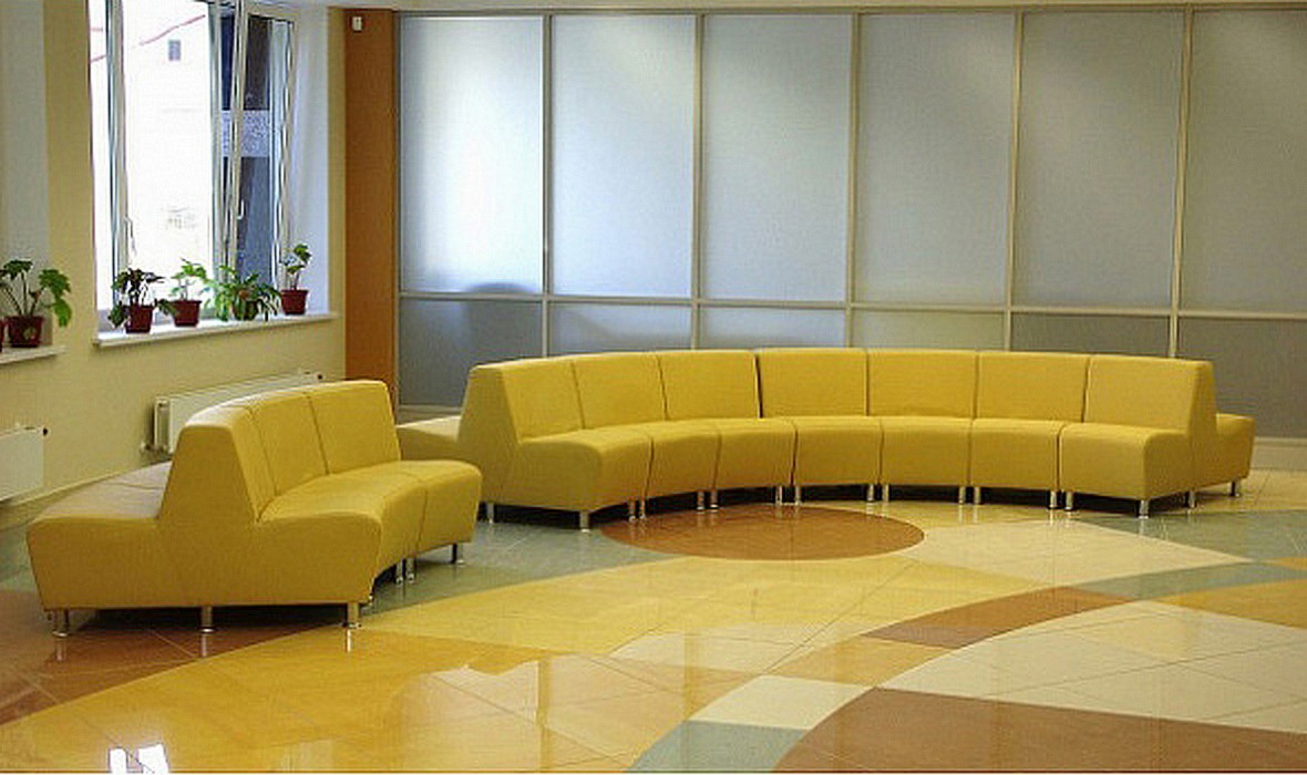 3-местный офисный диван Интер хром - вид 10