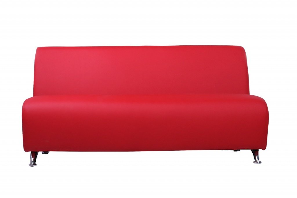 3-местный офисный диван Интер хром - вид 4