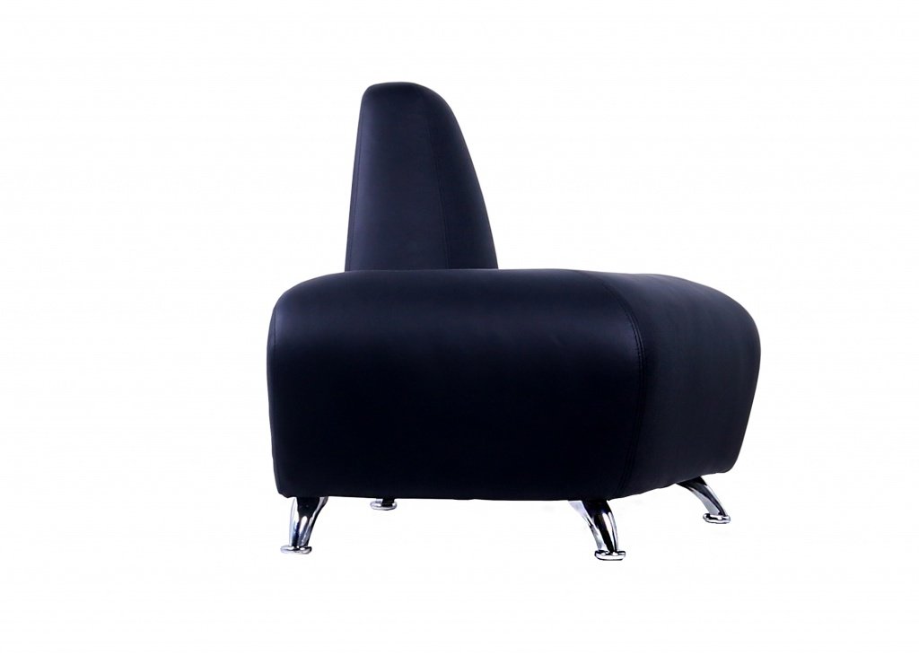 3-местный офисный диван Интер хром - вид 8