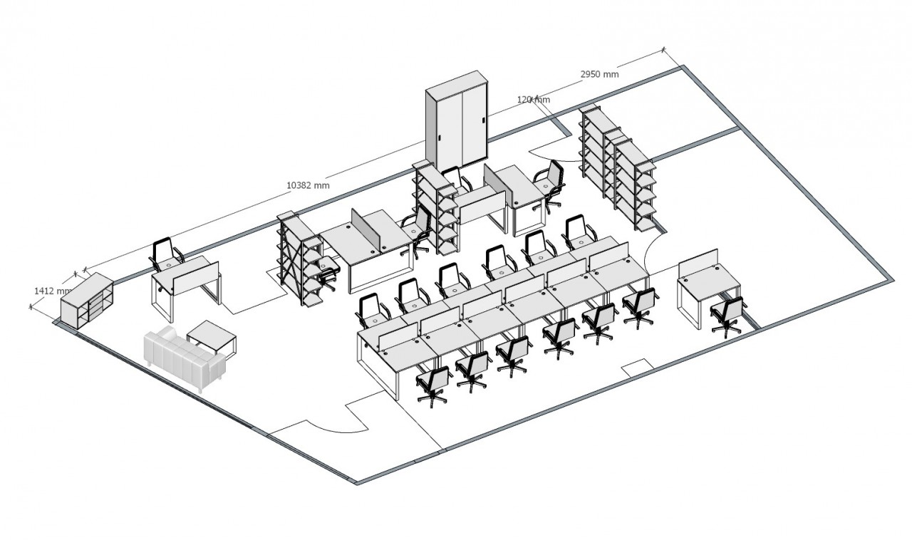 Мебель для персонала ONIX METALL - вид 7