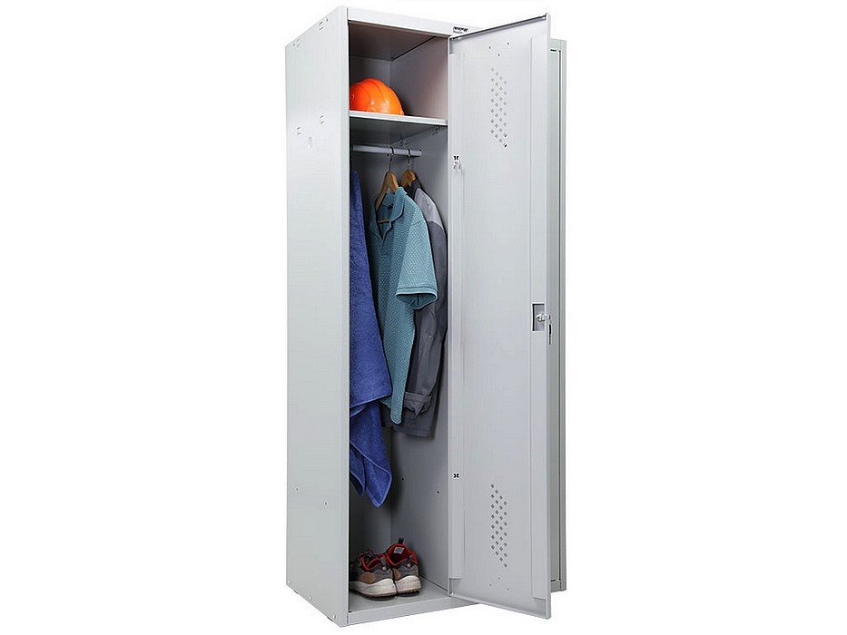 Металлический шкаф для одежды &laquo;Практик LS 21-80&raquo; - вид 3