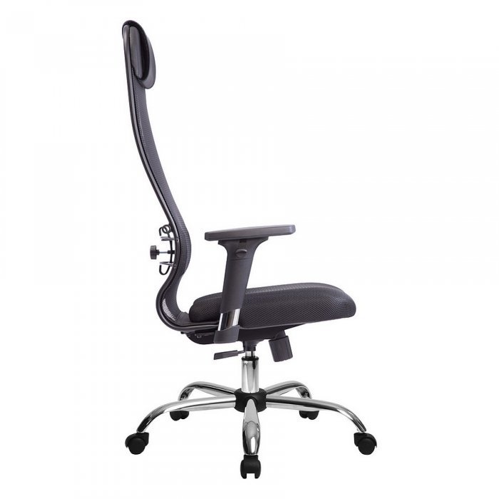 Чёрное кресло руководителя МЕТТА Комплект 18/2D Ch ов - вид 3